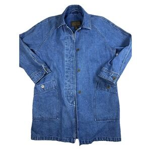 Vintage Eddie Bauer Denim Coat Jacket‎ Womens Size Medium